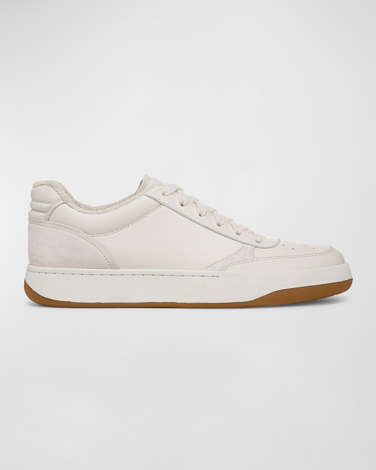 Men's Leather Court Low-Top Sneakers Product Image