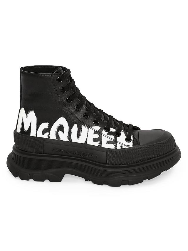 Alexander McQueen Tread Slick Graffiti Logo High Top Sneaker Product Image