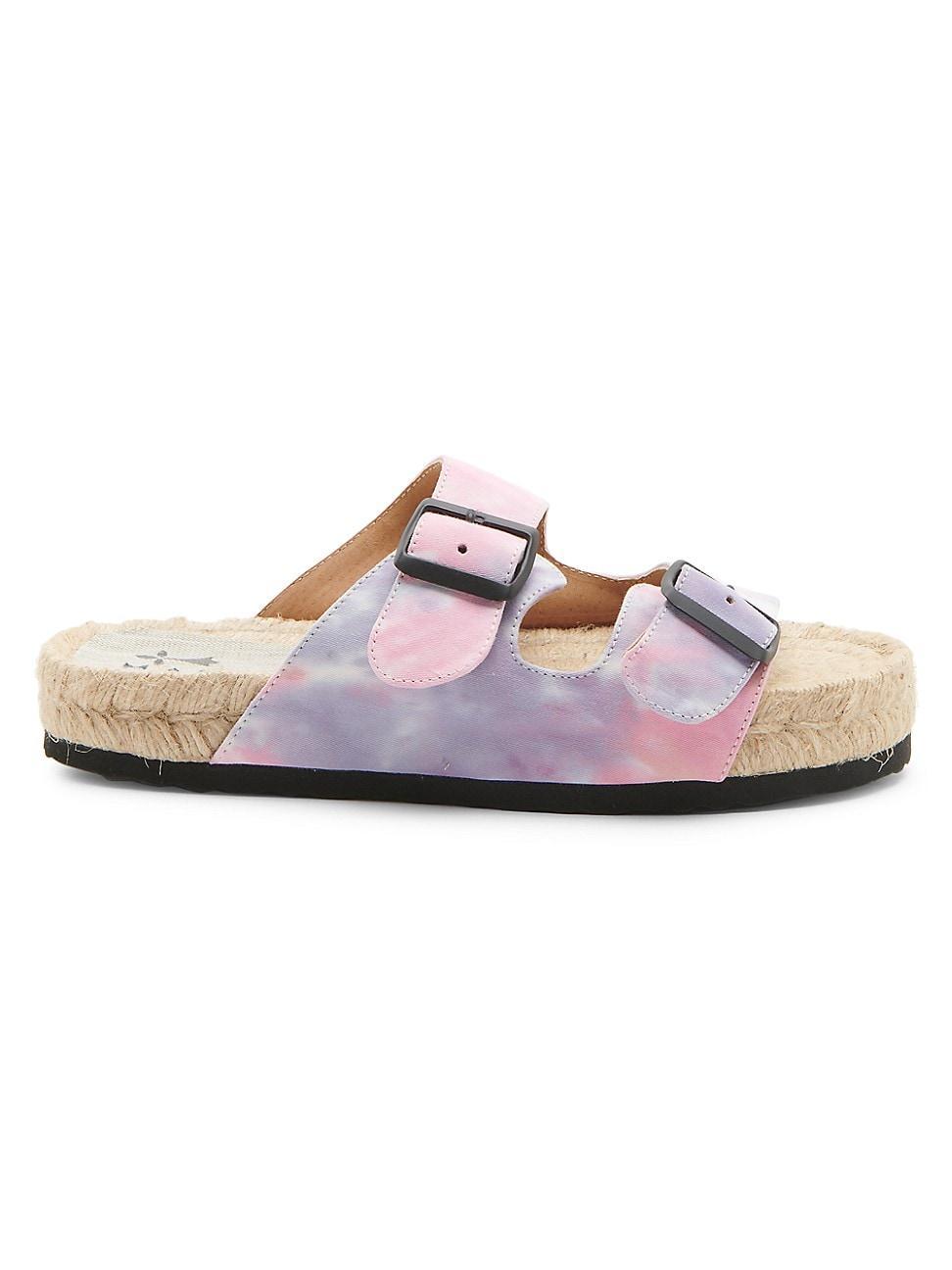 Womens Nordic Tie-Dye Espadrille Sandals Product Image