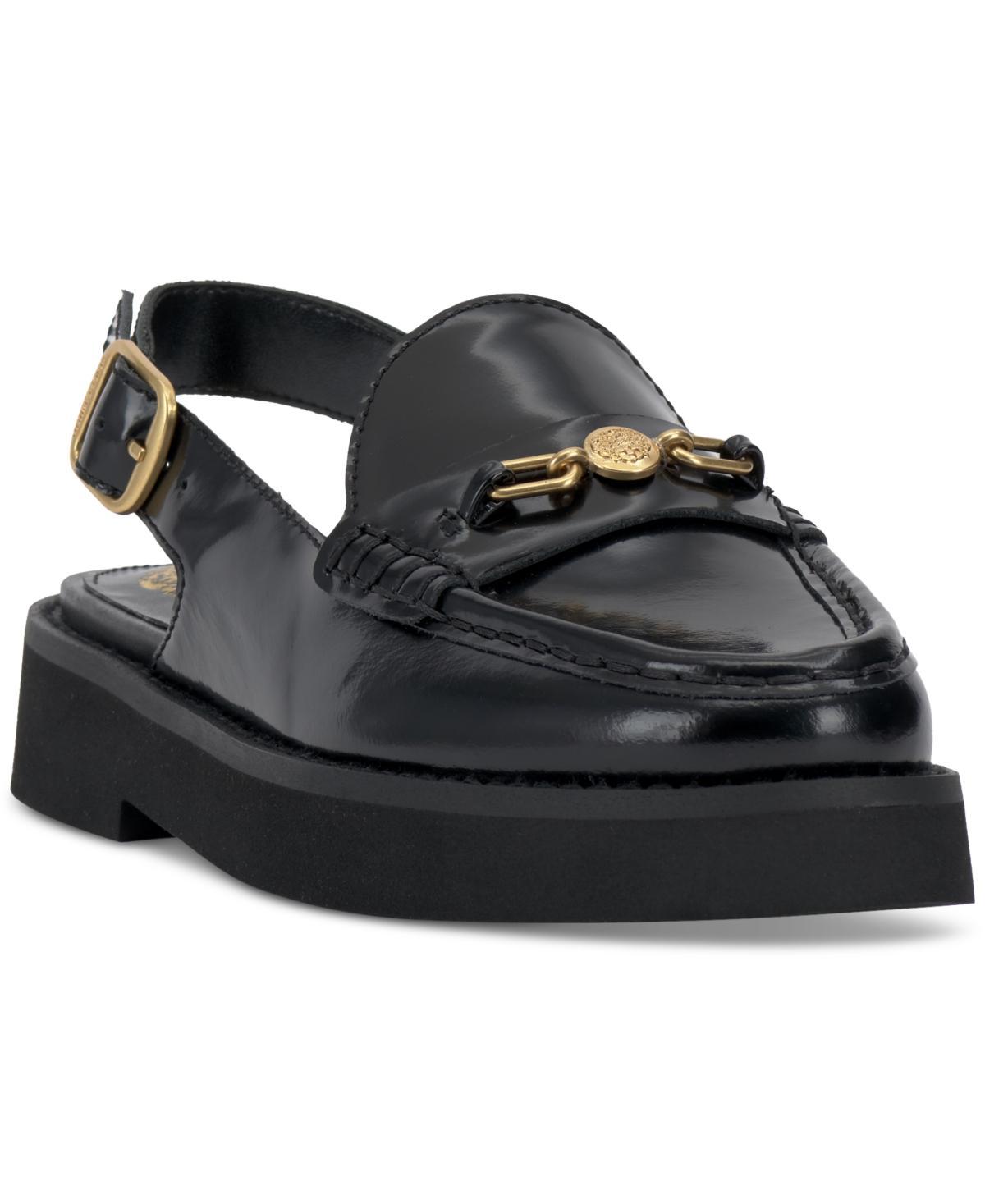 Vince Camuto Womens Torrie Platform Slingback Tailored Loafer Flats Product Image