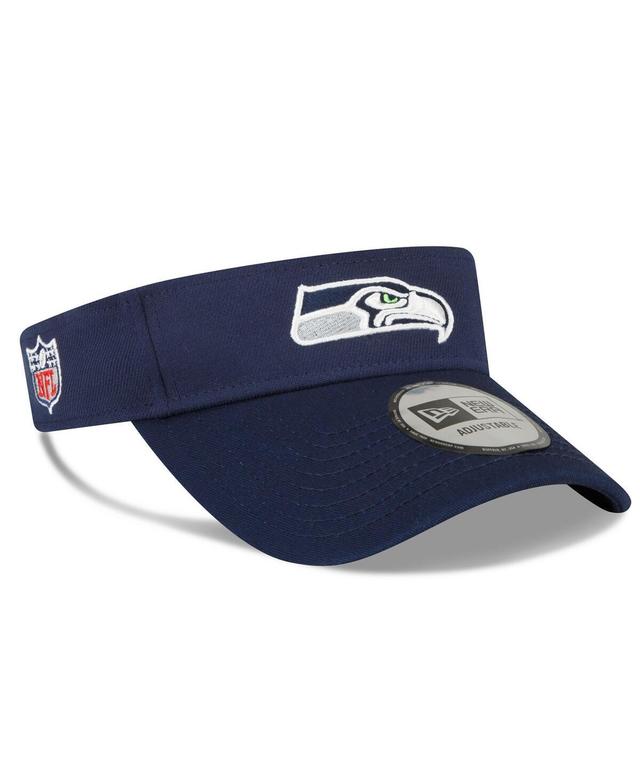 Mens New Era College Navy Seattle Seahawks 2022 Sideline Adjustable Visor Product Image