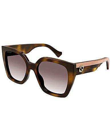 Gucci Womens GG1300S 55mm Butterfly Tortoise Sunglasses Product Image