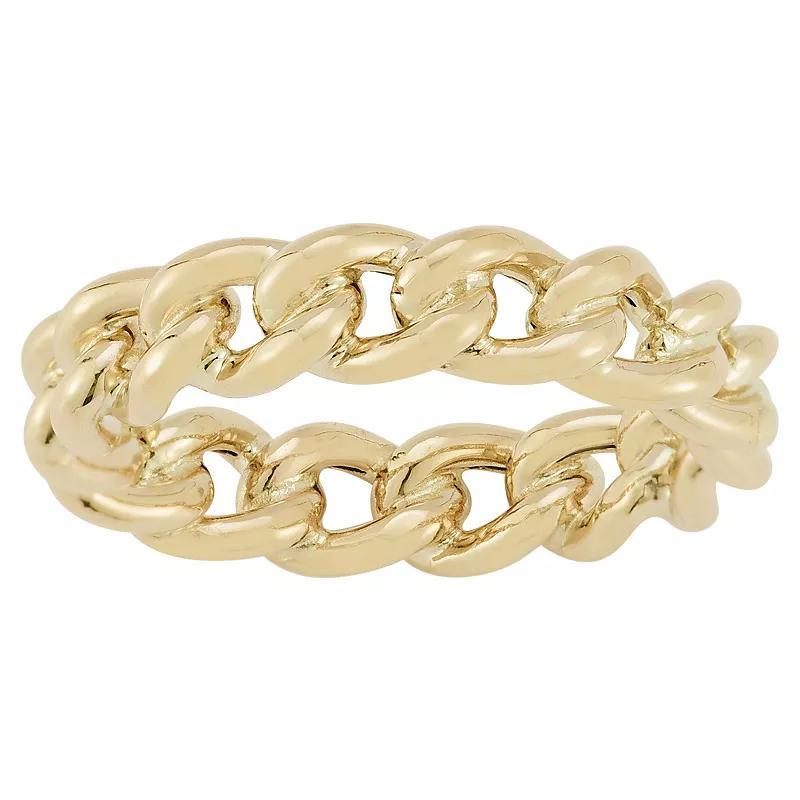 LUMINOR GOLD 14k Gold Curb Ring, Womens Product Image