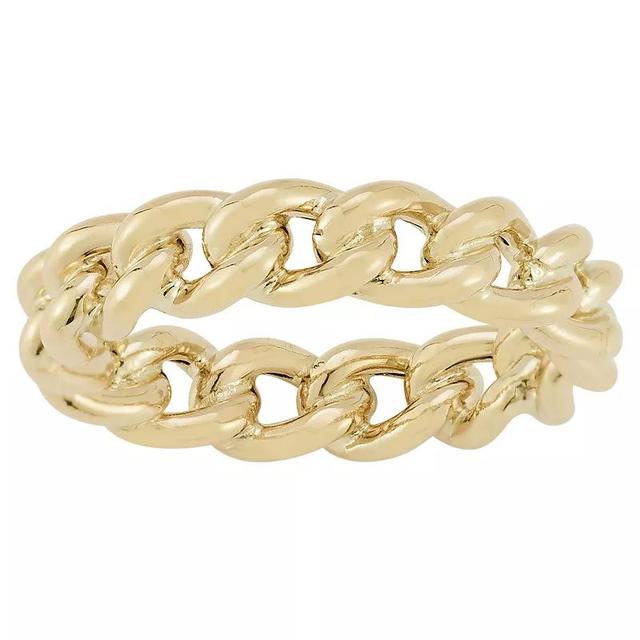 LUMINOR GOLD 14k Gold Curb Ring, Womens Product Image