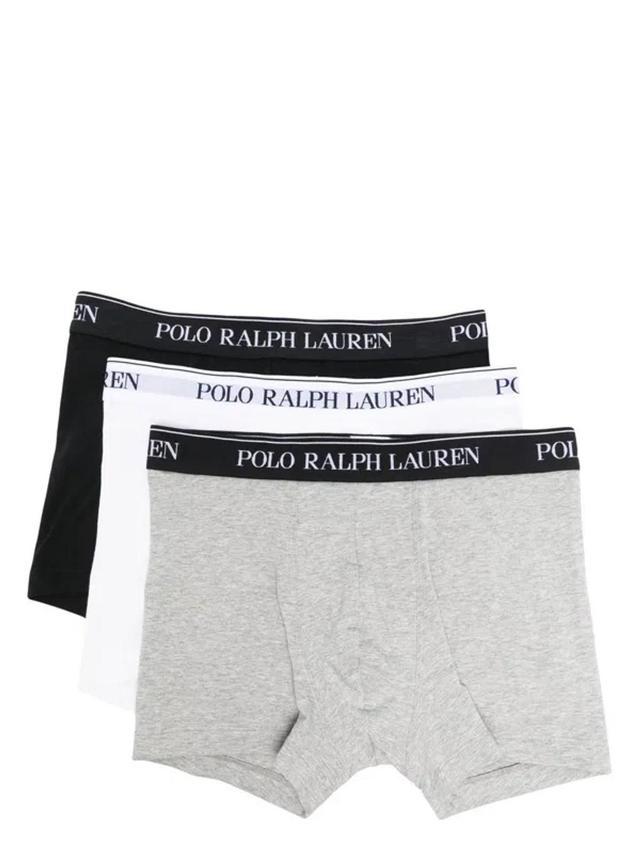 Pack Of 3 Logo Waistband Briefs In Grey Product Image