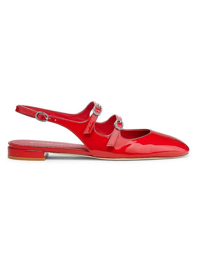 Stuart Weitzman Womens Claris Mary Jane Slingback Flats Product Image