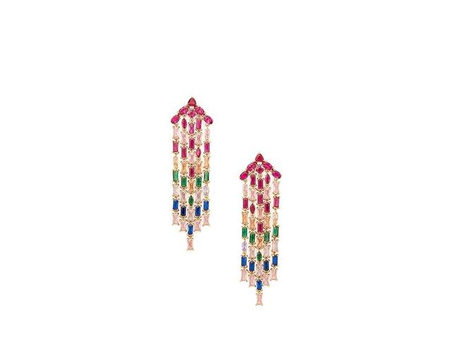 Kate Spade New York Fringe Statement Earrings Gold) Earring Product Image