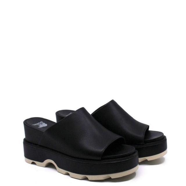 Sorel Joanie IV Slide Wedge Black/Sea Salt Product Image