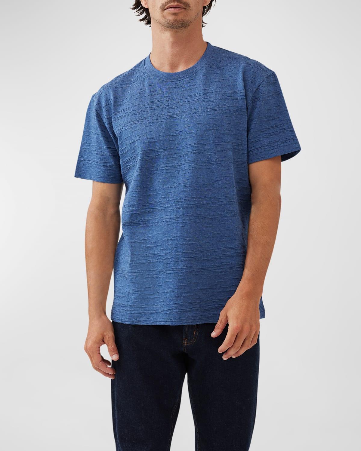 Mens Leith Valley Textured Cotton T-Shirt Product Image