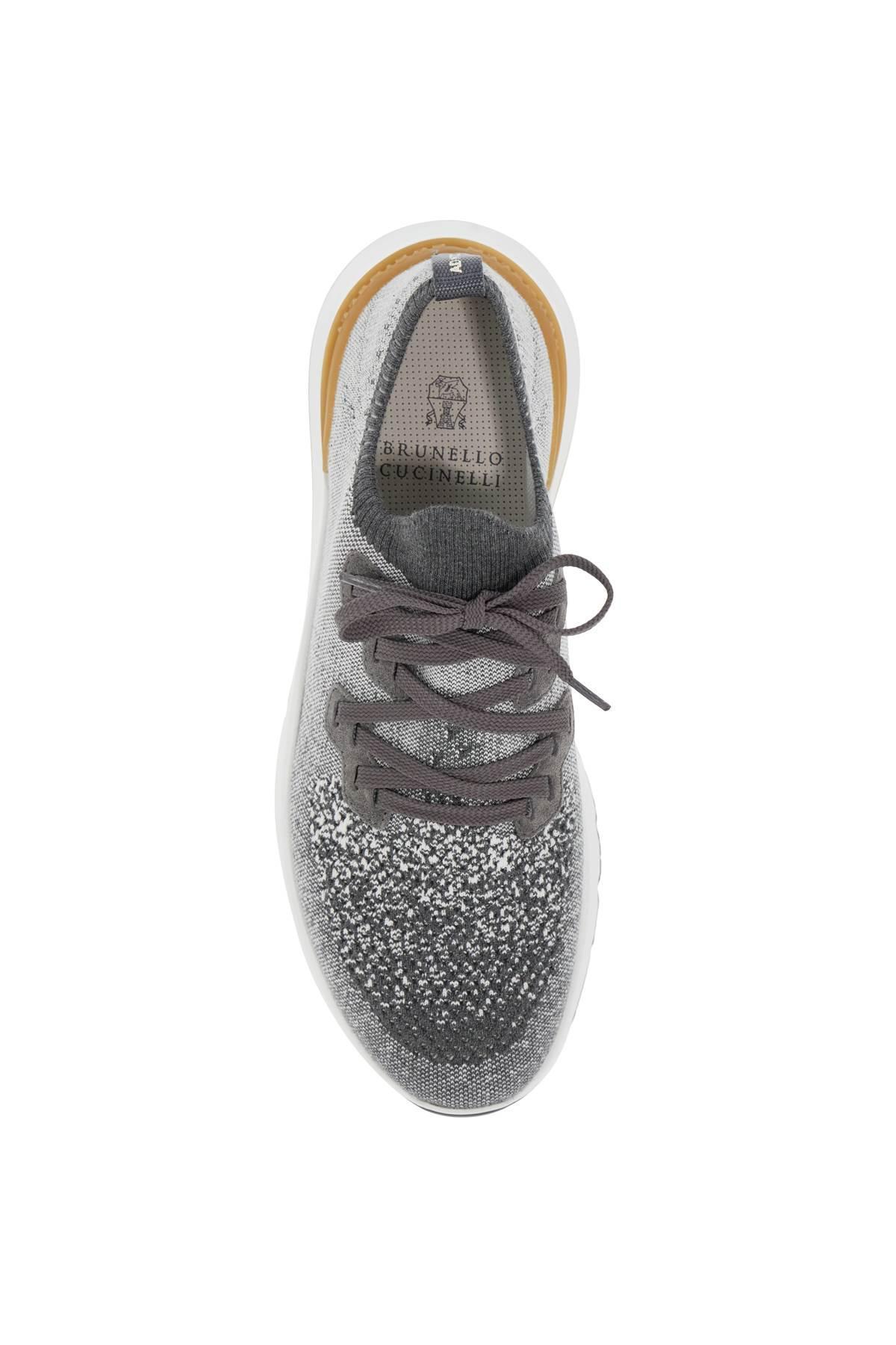 Knit Chine Sneakers In In Grigio Product Image