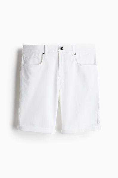 Slim Fit Cotton Twill Shorts Product Image