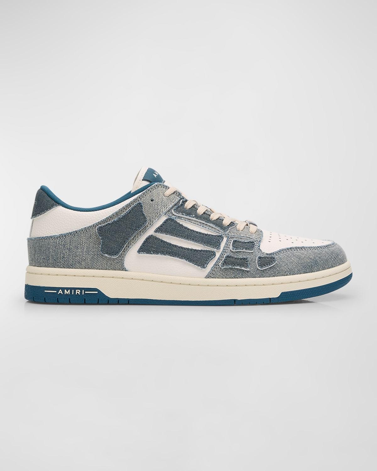 Mens Skel Denim Low-Top Sneakers Product Image