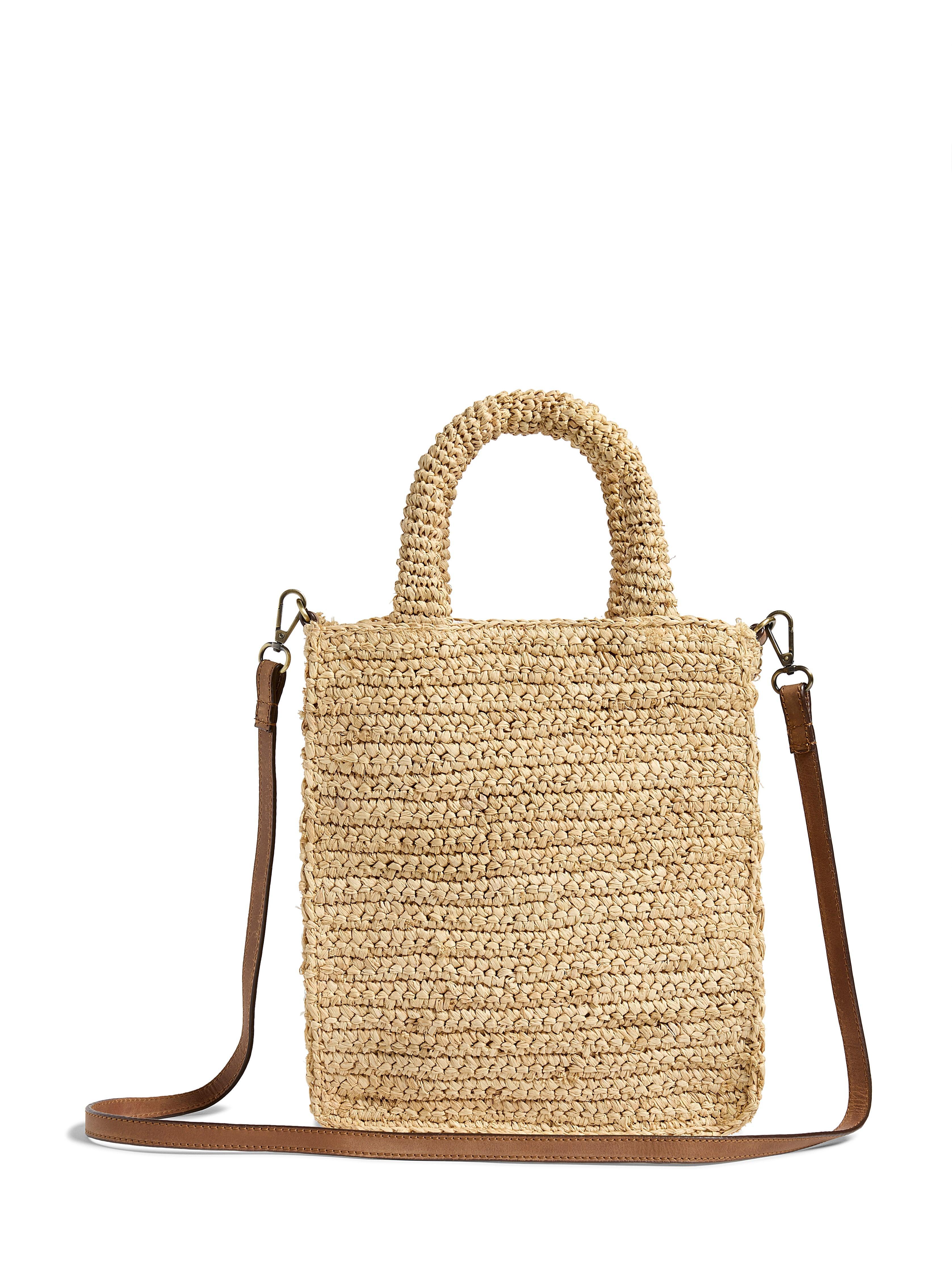 Raffia Cross Body Bag - Natural Female Product Image