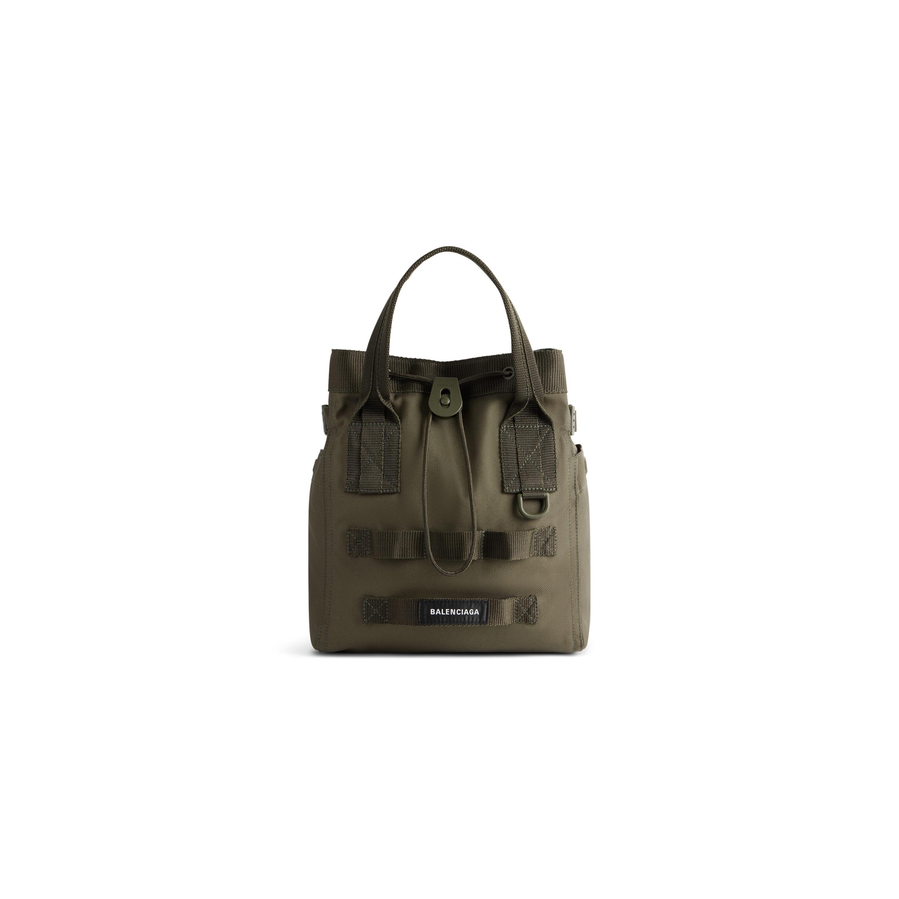 Men's Army Small Tote Bag in Dark Green Product Image