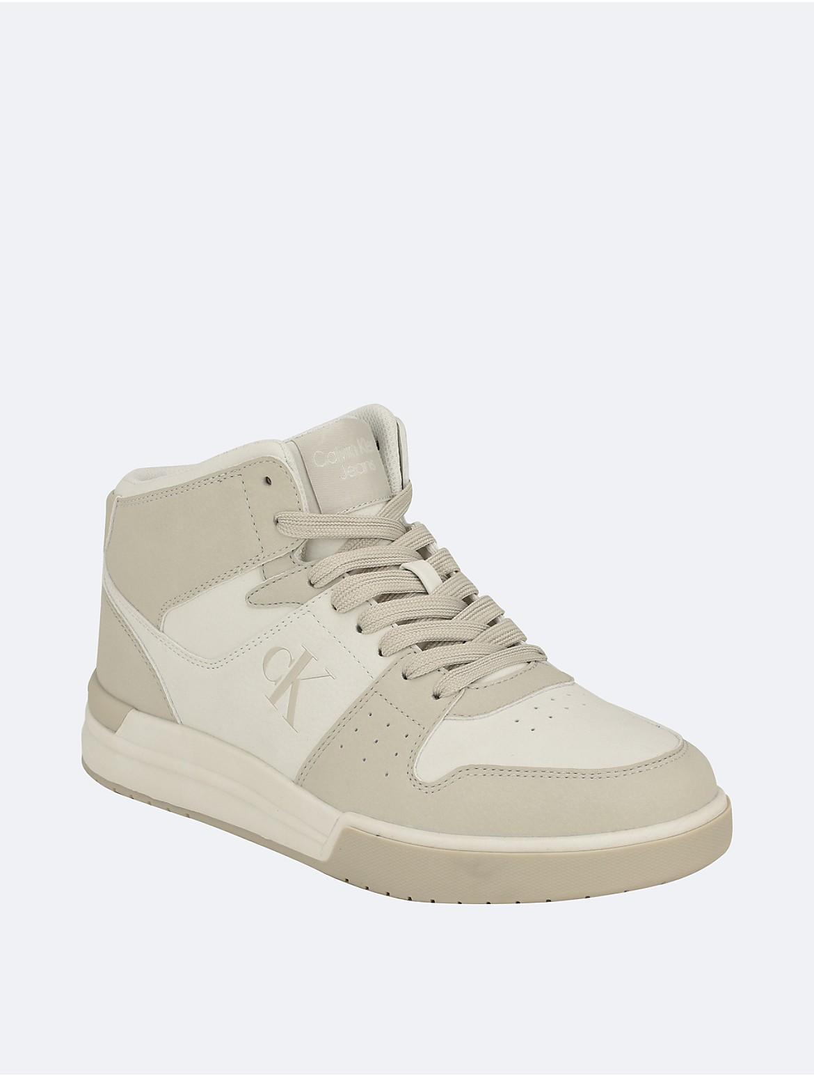 Calvin Klein Mens Mens Fabi High Top Sneaker - Grey - 12 Product Image