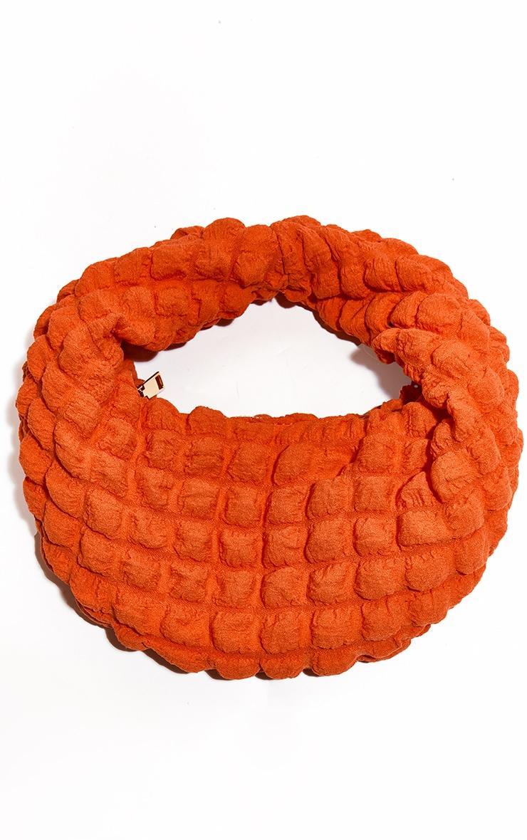 Orange Quilted Curved Grab Bag Product Image