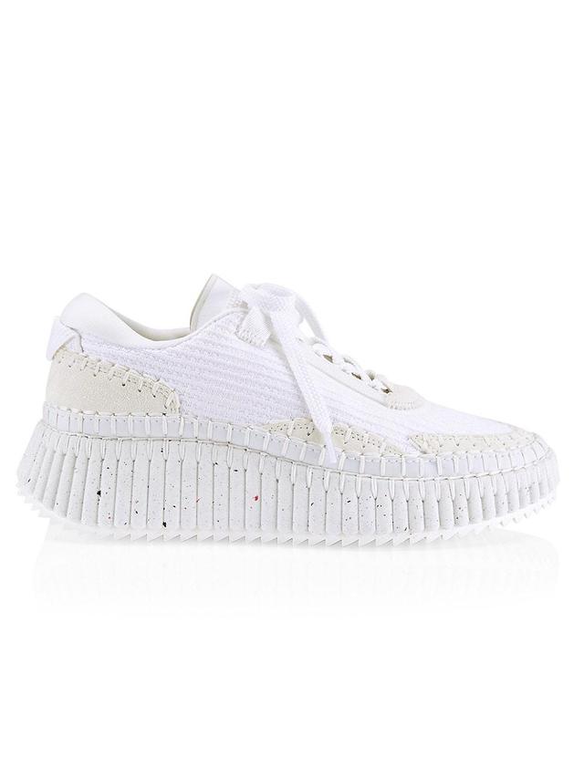 Womens Nama Mixed Media Platform Sneakers Product Image