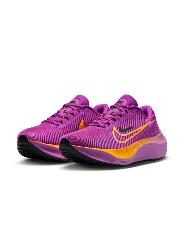 Nike Running Zoom Fly 5 sneakers in purple and orange Product Image