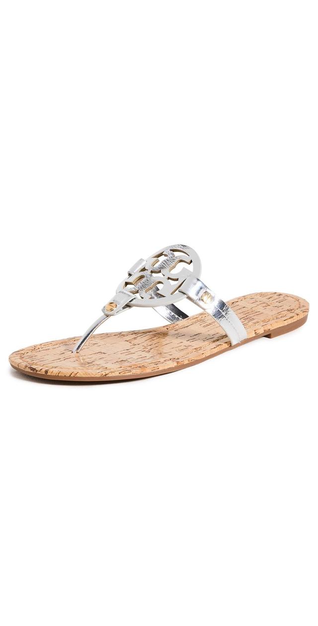 Womens Miller Metallic Leather Flip Flop Sandals Product Image