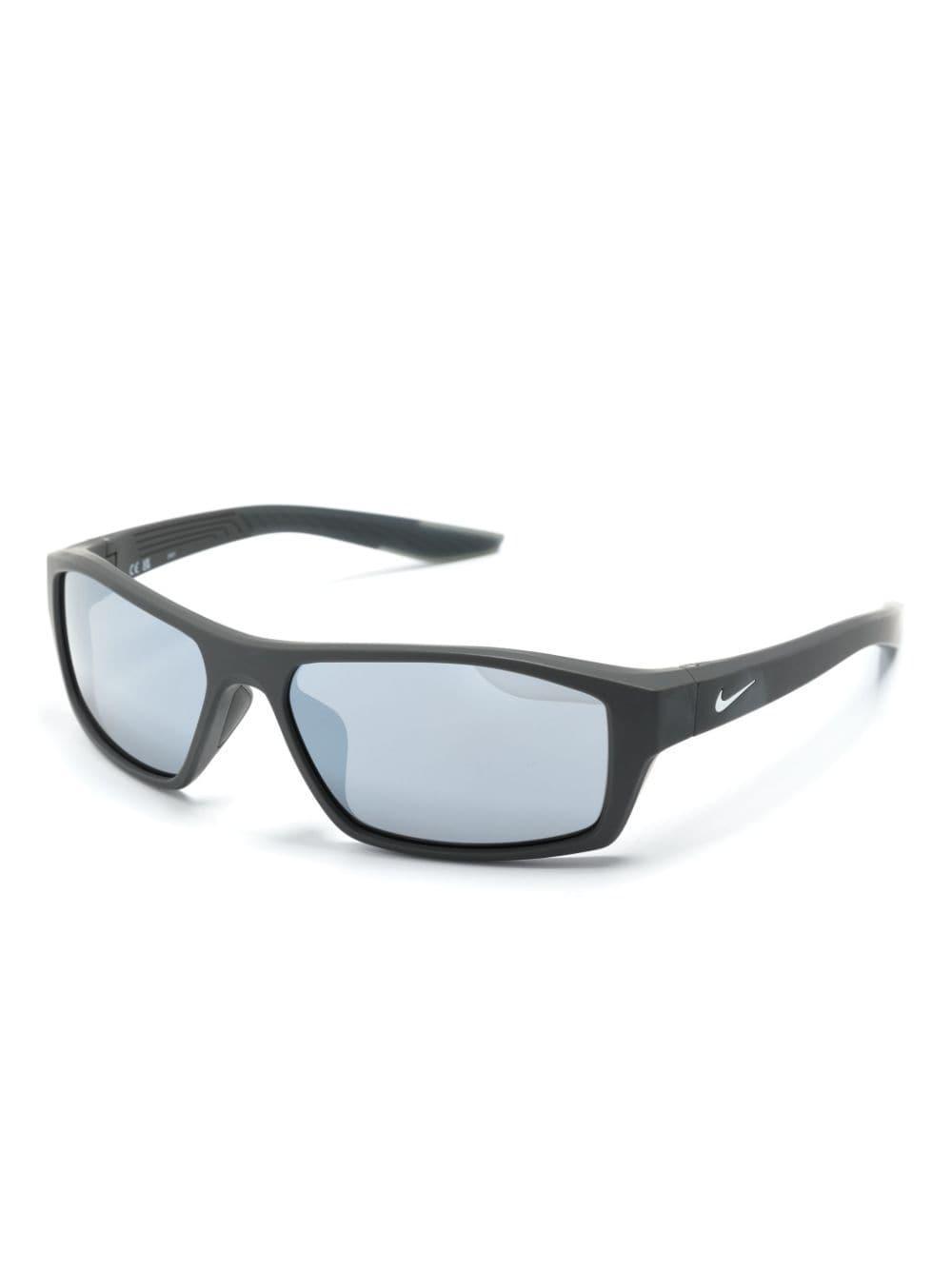 Brazen Fuel Rectangle-frame Sunglasses In Grey Product Image