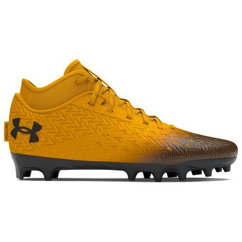 Under Armour Mens Under Armour Spotlight Clone 4.0 MC - Mens Football Shoes Steeltown Gold/Metallic Black/Metallic Black Product Image