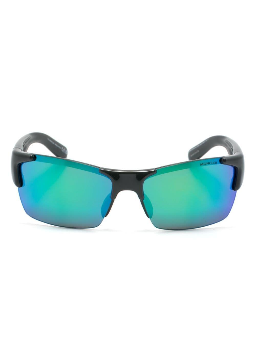 Spectron Rectangle-frame Sunglasses In Grey Product Image