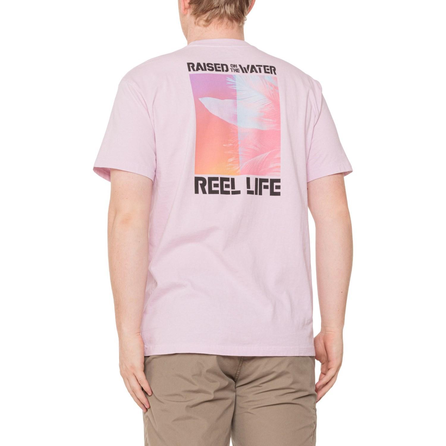 Reel Life Ocean Washed Psych Palms T-Shirt - Short Sleeve Product Image