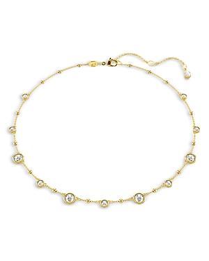 Womens Imber Gold-Plated & Crystal Station Necklace Product Image