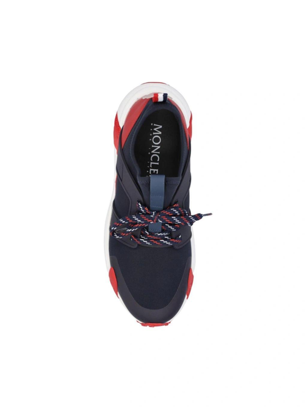 Men's Lunarove Nylon Low-top Sneakers In Blue Red Product Image