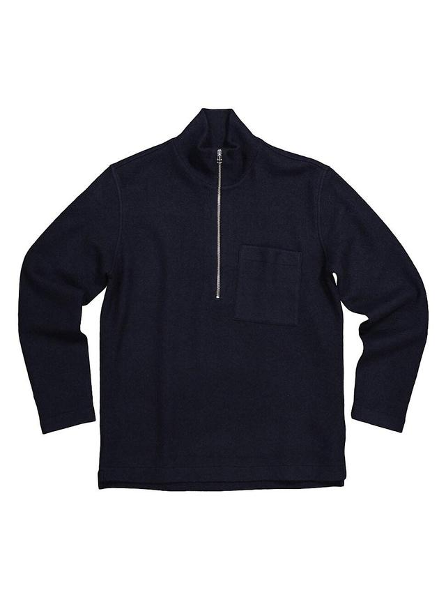 Mens Anders Wool Half-Zip Sweater Product Image