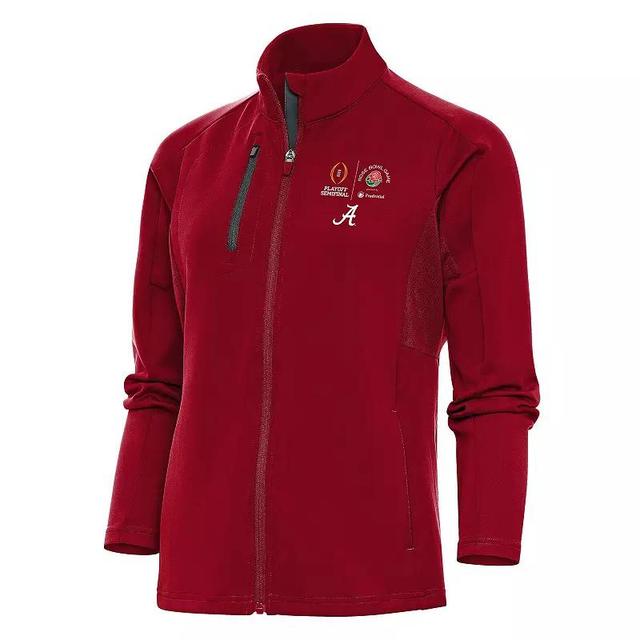 Womens Antigua Crimson/Charcoal Alabama Crimson Tide College Football Playoff 2024 Rose Bowl Generation Full-Zip Jacket Product Image