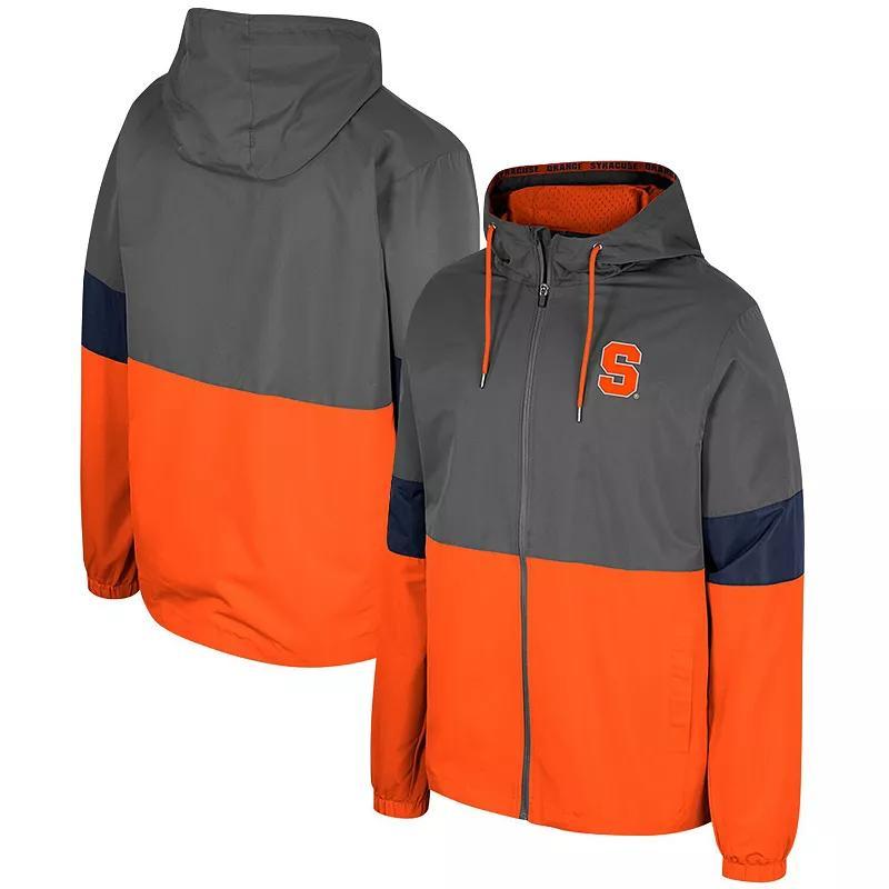 Mens Colosseum Charcoal Syracuse Orange Miles Full-Zip Jacket Product Image