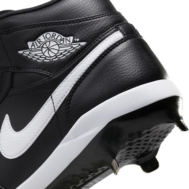 Jordan Mens Jordan Jordan Retro 1 Metal - Mens Baseball Shoes Black/White/White Product Image