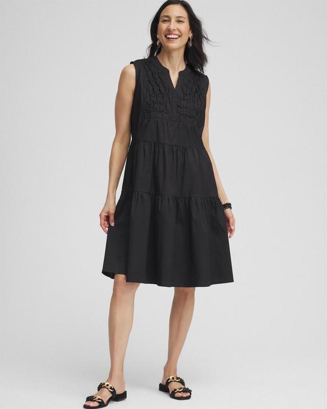 Women's Poplin Smocked Midi Dress Product Image