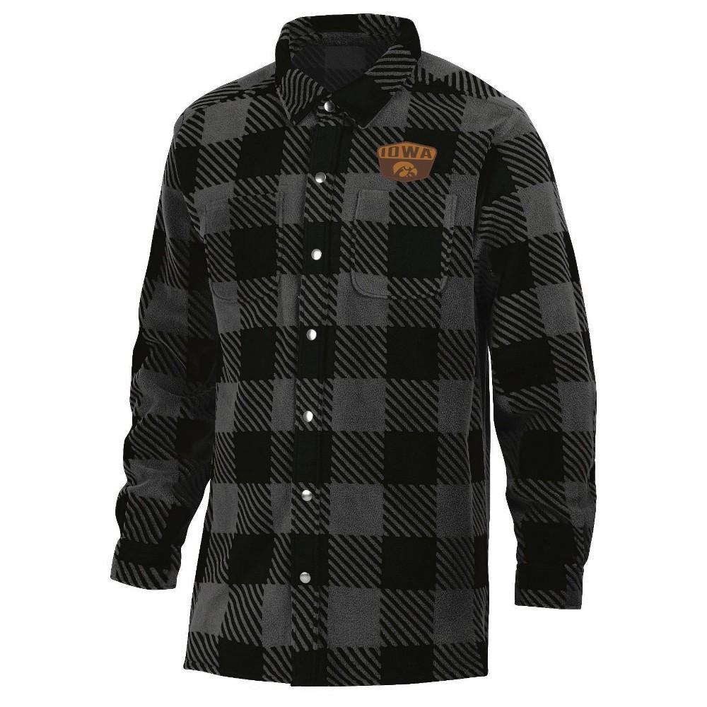 NCAA Iowa Hawkeyes Mens Buffalo Checkered Shacket Product Image