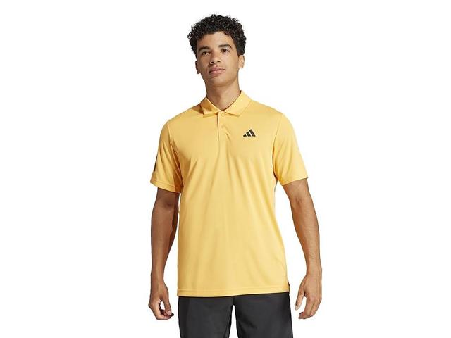 adidas Mens 3-Stripes Short Sleeve Performance Club Tennis Polo Shirt Product Image