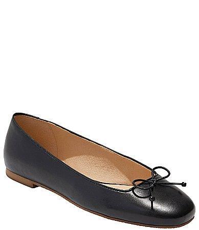 Jack Rogers Kenlyn Ballet Leather (Platinum) Women's Flat Shoes Product Image