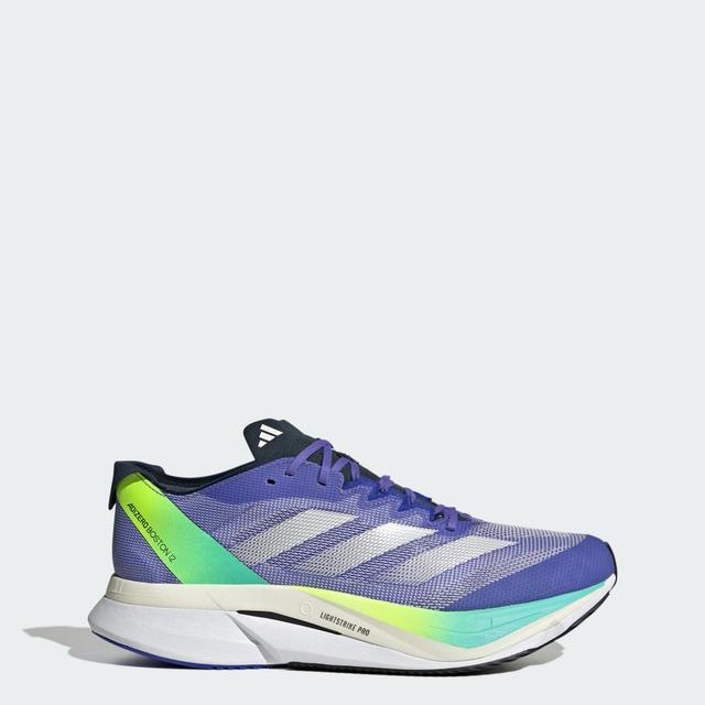 adidas Adizero Boston 12 Shoes Cobalt Blue 12 Mens Product Image