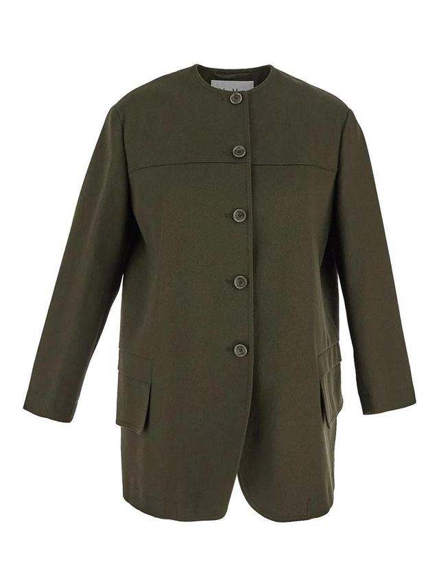 MAX MARA Recital Jacket In Military Green Product Image