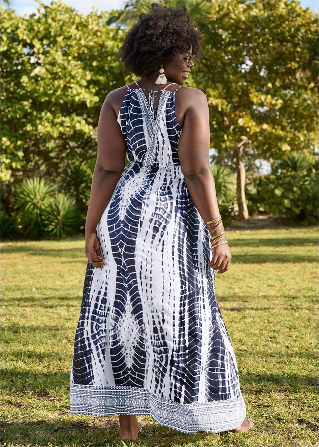 Maxi Cover-Up Dress - Blue Tie Dye Product Image