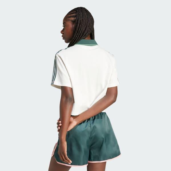 Loose Crop Polo Shirt Product Image