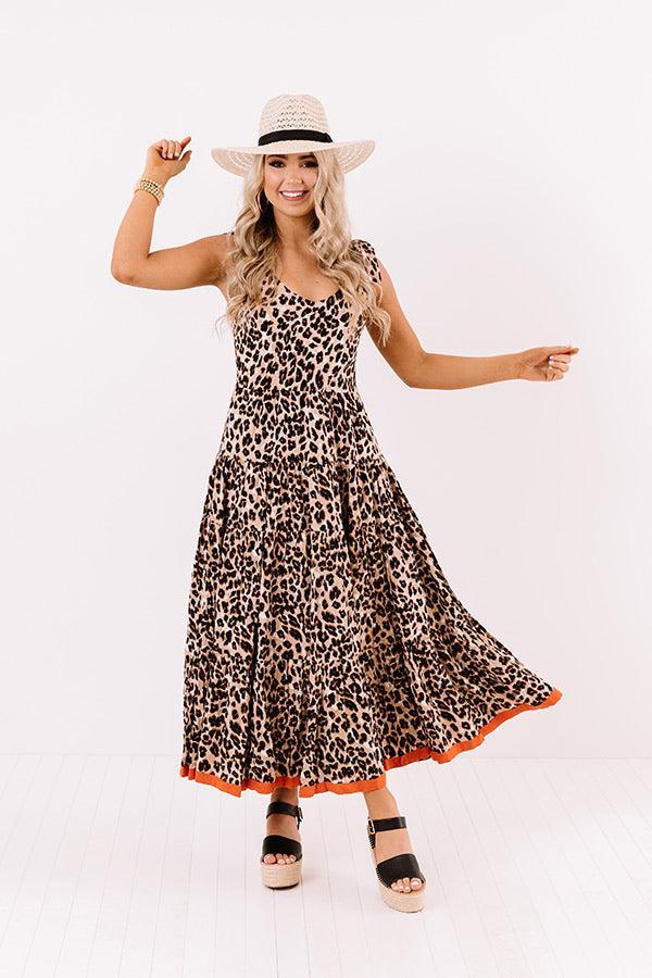 Lovely Lady Leopard Maxi Dress Product Image