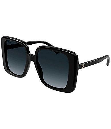 Gucci Womens GG1314S 55mm Square Black Butterfly Sunglasses Product Image