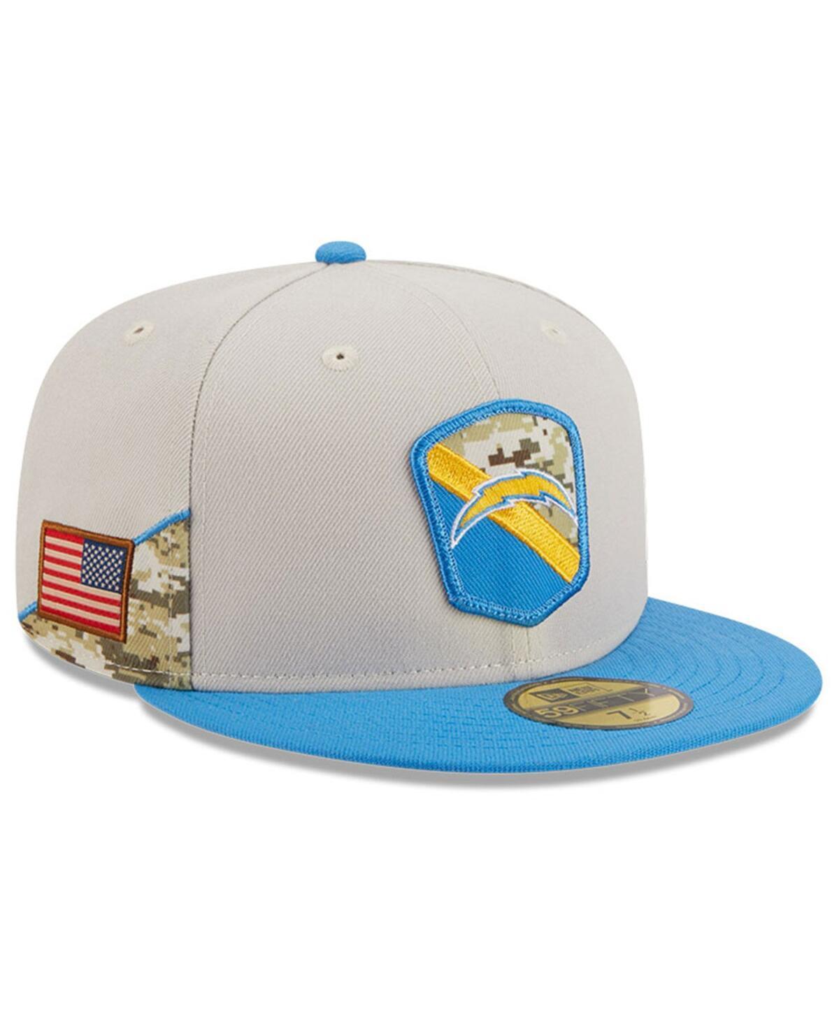 Mens New Era Stone Los Angeles Chargers 2023 Salute To Service 59FIFTY Fitted Hat - Stone Product Image