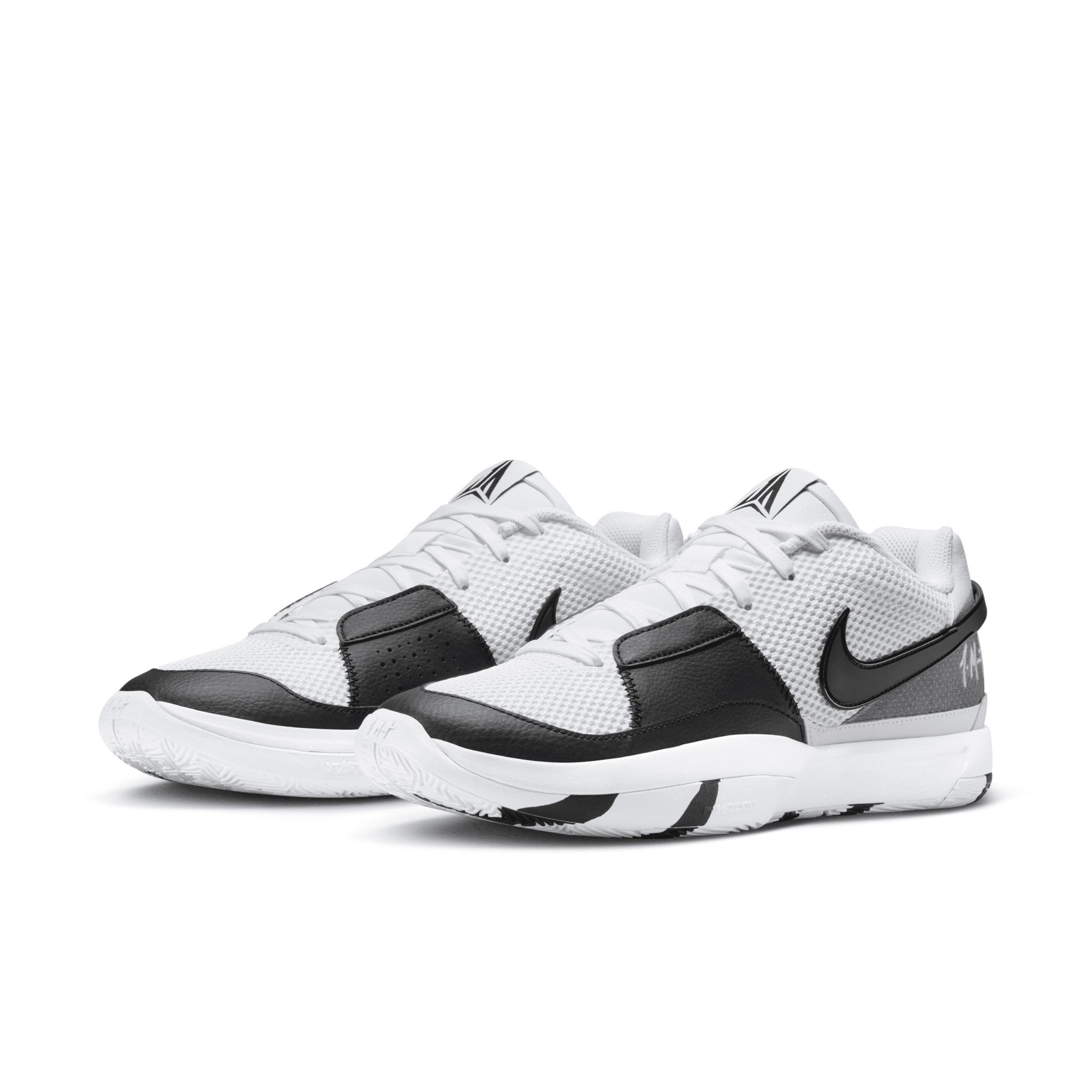 Nike Mens Ja Morant Nike JA 1 - Mens Basketball Shoes White/White/Black Product Image