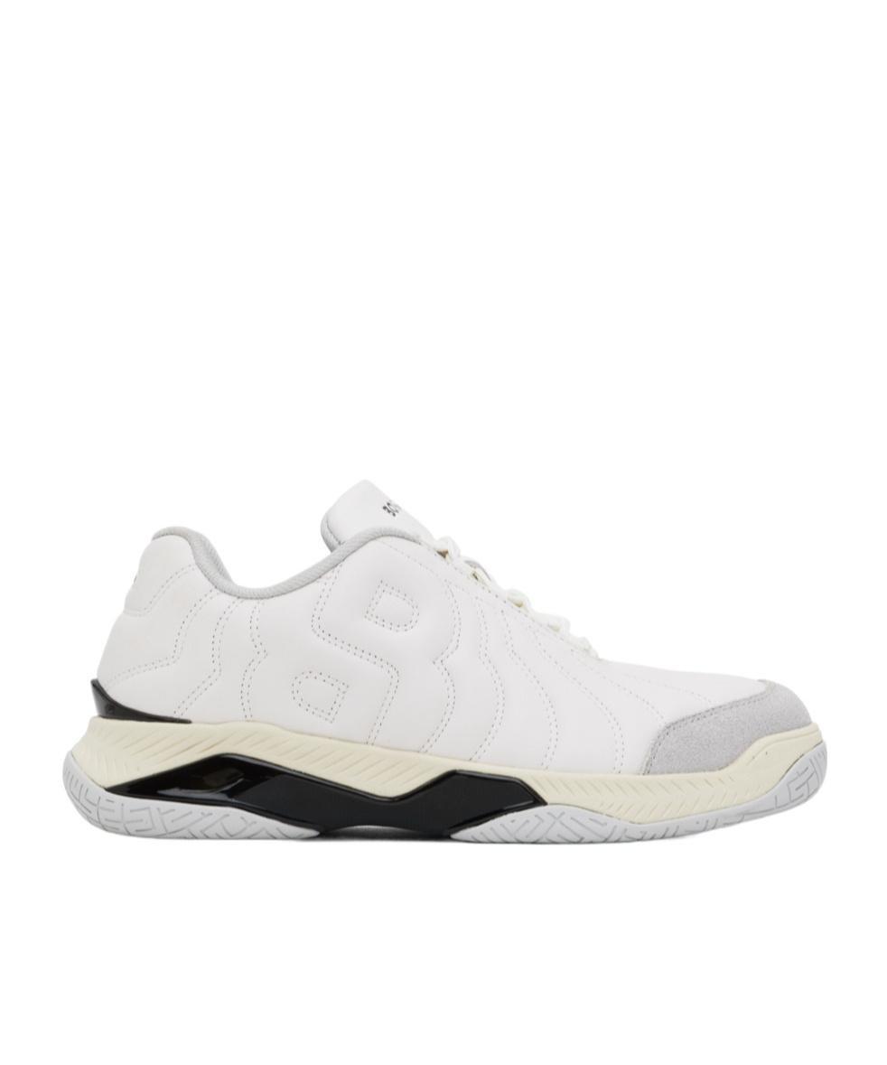 HUGO BOSS Courtstride Logo-embossed Sneakers In White Product Image