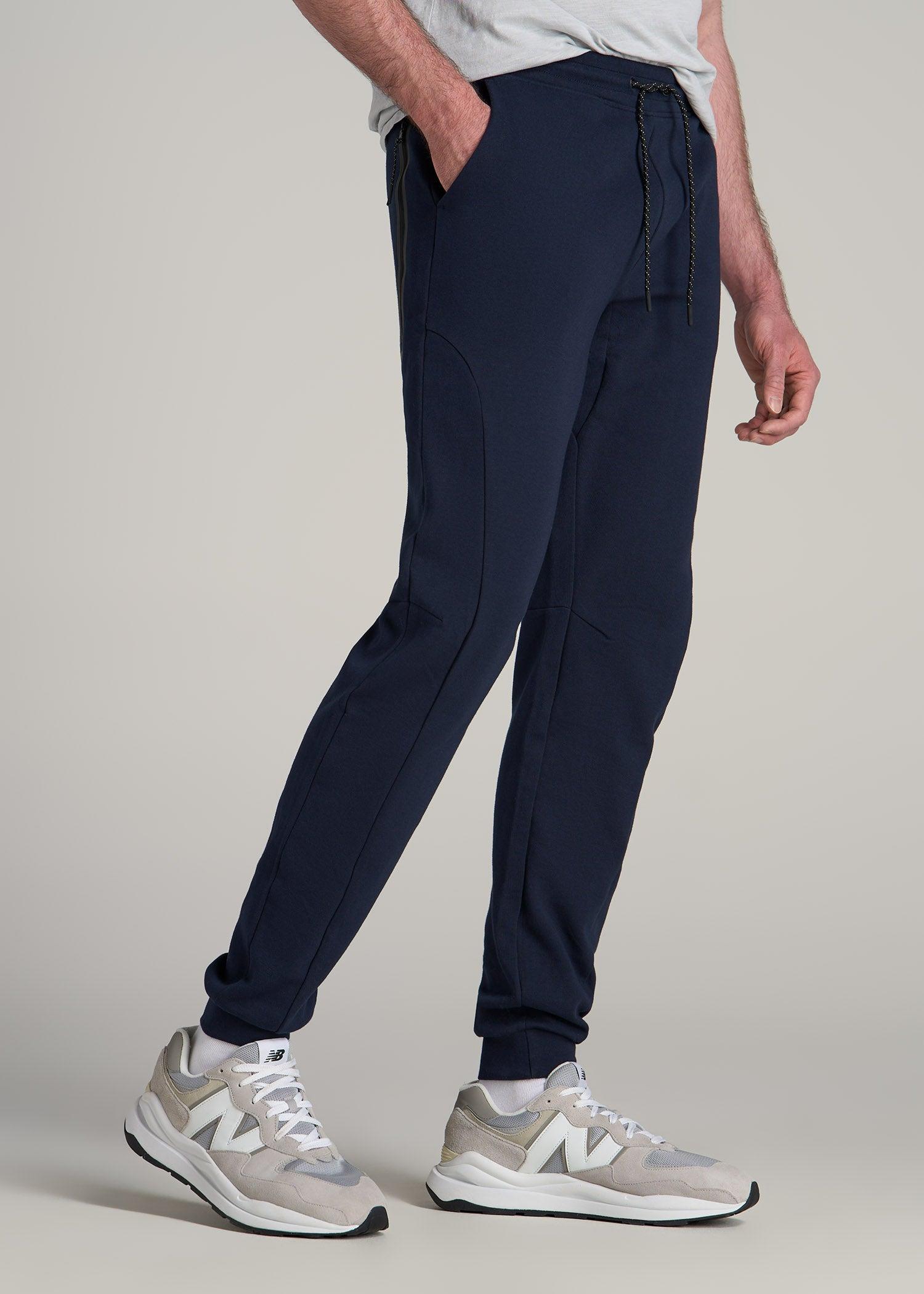 Tall Men's Utility Fleece Joggers in Evening Blue Male Product Image