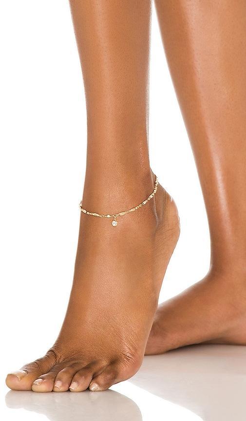 Ettika Simple Gold Plated Chain Anklet - Gold Plated Product Image