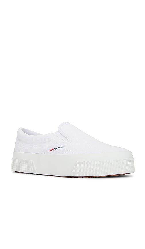 Superga 2740 Mid Platform Slip On Sneaker in White. Size 6.5, 9. Product Image