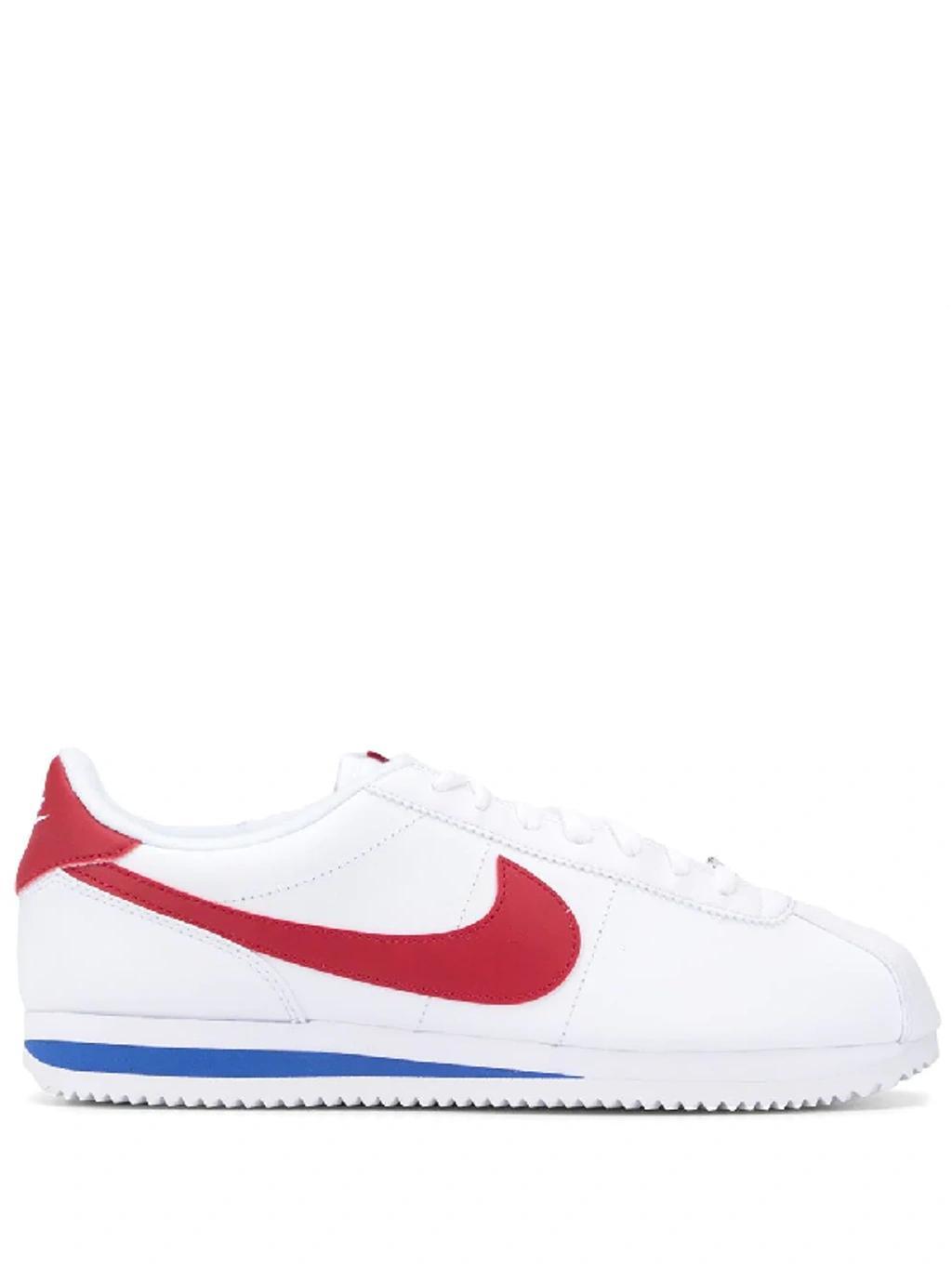 NIKE Cortez Basic Leather Sneaker In White Product Image